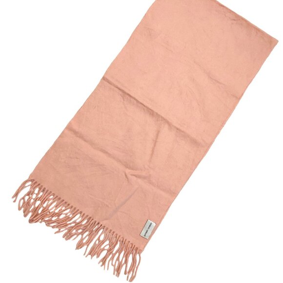 GIORGIO ARMANI Luxury Designer Vintage Logo Embroidered Light Pink Scarf - Picture 8 of 16